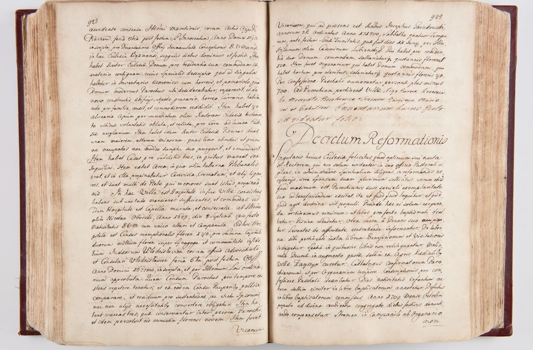 Zdjęcie nr 485 dla obiektu archiwalnego: Visitatio archidiaconatus Cracoviensis (Decanatus: Skalensis - 1727; Vitoviensis - 1727; Prossoviensis - 1728; Novi Montis - 1728; Scawinensis - 1729; Xsiążnensis - 1731; Woynicensis - 1731; Zatoriensis - 1729; Lipnicensis - 1730; Dobczycensis - 1730; Andreoviensis - 1731; Żyvecensis - 1732; Oswiemensis - 1732; Wielicensis - 1741; postea sequntur inventaria ecclesiarum decanatus Dobczycensis, Woynicensis, Andreoviensis) per R.D. Michaelem de Magna Kunice Kunicki, episcopum Arsiacensem, suffraganeum et archidiaconum Cracoviensem annis 1727 - 1741 peracta
