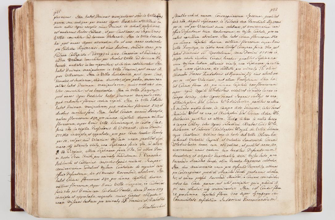 Zdjęcie nr 484 dla obiektu archiwalnego: Visitatio archidiaconatus Cracoviensis (Decanatus: Skalensis - 1727; Vitoviensis - 1727; Prossoviensis - 1728; Novi Montis - 1728; Scawinensis - 1729; Xsiążnensis - 1731; Woynicensis - 1731; Zatoriensis - 1729; Lipnicensis - 1730; Dobczycensis - 1730; Andreoviensis - 1731; Żyvecensis - 1732; Oswiemensis - 1732; Wielicensis - 1741; postea sequntur inventaria ecclesiarum decanatus Dobczycensis, Woynicensis, Andreoviensis) per R.D. Michaelem de Magna Kunice Kunicki, episcopum Arsiacensem, suffraganeum et archidiaconum Cracoviensem annis 1727 - 1741 peracta