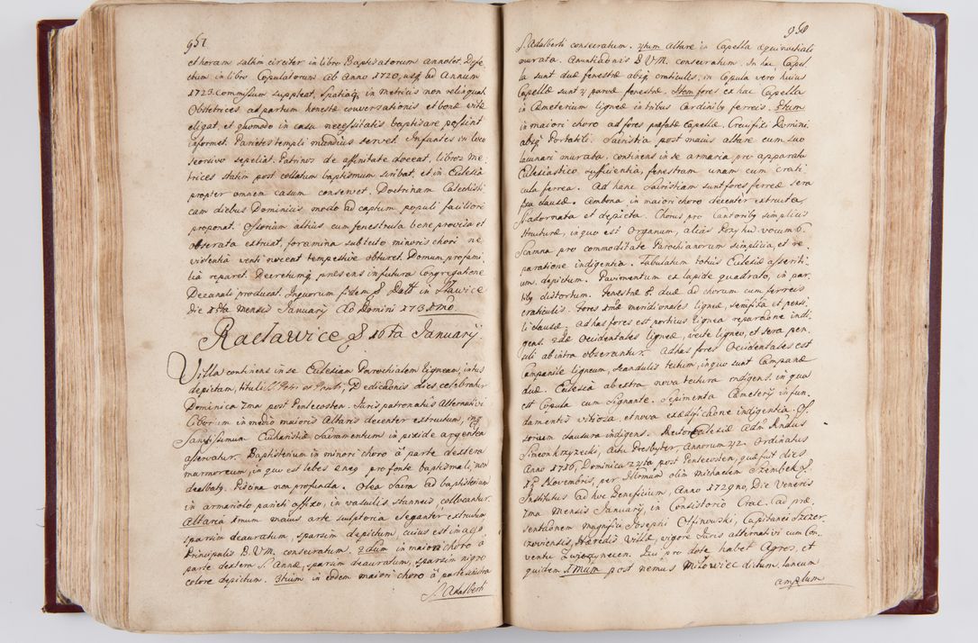 Zdjęcie nr 503 dla obiektu archiwalnego: Visitatio archidiaconatus Cracoviensis (Decanatus: Skalensis - 1727; Vitoviensis - 1727; Prossoviensis - 1728; Novi Montis - 1728; Scawinensis - 1729; Xsiążnensis - 1731; Woynicensis - 1731; Zatoriensis - 1729; Lipnicensis - 1730; Dobczycensis - 1730; Andreoviensis - 1731; Żyvecensis - 1732; Oswiemensis - 1732; Wielicensis - 1741; postea sequntur inventaria ecclesiarum decanatus Dobczycensis, Woynicensis, Andreoviensis) per R.D. Michaelem de Magna Kunice Kunicki, episcopum Arsiacensem, suffraganeum et archidiaconum Cracoviensem annis 1727 - 1741 peracta