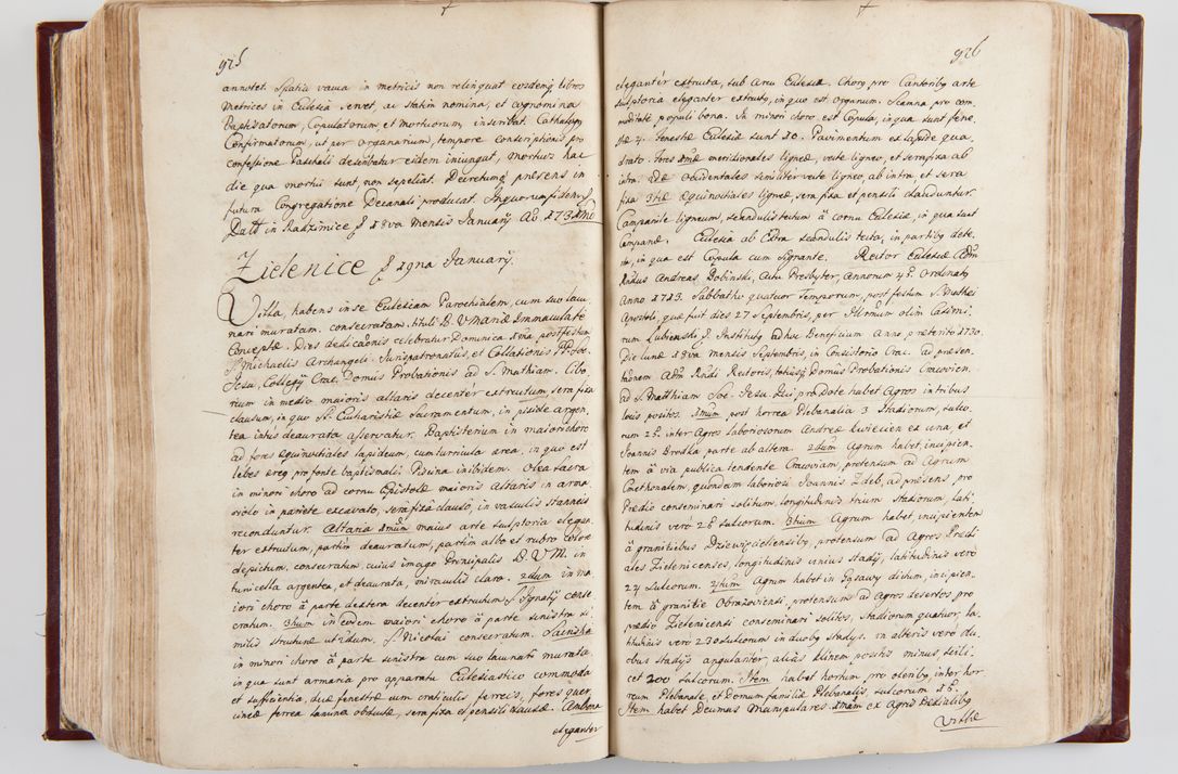 Zdjęcie nr 513 dla obiektu archiwalnego: Visitatio archidiaconatus Cracoviensis (Decanatus: Skalensis - 1727; Vitoviensis - 1727; Prossoviensis - 1728; Novi Montis - 1728; Scawinensis - 1729; Xsiążnensis - 1731; Woynicensis - 1731; Zatoriensis - 1729; Lipnicensis - 1730; Dobczycensis - 1730; Andreoviensis - 1731; Żyvecensis - 1732; Oswiemensis - 1732; Wielicensis - 1741; postea sequntur inventaria ecclesiarum decanatus Dobczycensis, Woynicensis, Andreoviensis) per R.D. Michaelem de Magna Kunice Kunicki, episcopum Arsiacensem, suffraganeum et archidiaconum Cracoviensem annis 1727 - 1741 peracta