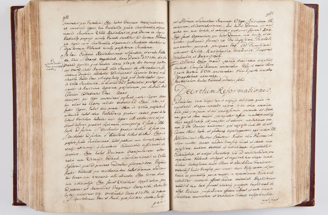 Zdjęcie nr 516 dla obiektu archiwalnego: Visitatio archidiaconatus Cracoviensis (Decanatus: Skalensis - 1727; Vitoviensis - 1727; Prossoviensis - 1728; Novi Montis - 1728; Scawinensis - 1729; Xsiążnensis - 1731; Woynicensis - 1731; Zatoriensis - 1729; Lipnicensis - 1730; Dobczycensis - 1730; Andreoviensis - 1731; Żyvecensis - 1732; Oswiemensis - 1732; Wielicensis - 1741; postea sequntur inventaria ecclesiarum decanatus Dobczycensis, Woynicensis, Andreoviensis) per R.D. Michaelem de Magna Kunice Kunicki, episcopum Arsiacensem, suffraganeum et archidiaconum Cracoviensem annis 1727 - 1741 peracta