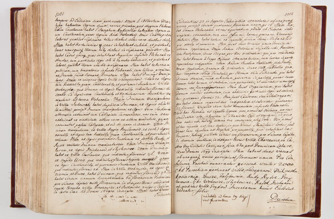 Zdjęcie nr 527 dla obiektu archiwalnego: Visitatio archidiaconatus Cracoviensis (Decanatus: Skalensis - 1727; Vitoviensis - 1727; Prossoviensis - 1728; Novi Montis - 1728; Scawinensis - 1729; Xsiążnensis - 1731; Woynicensis - 1731; Zatoriensis - 1729; Lipnicensis - 1730; Dobczycensis - 1730; Andreoviensis - 1731; Żyvecensis - 1732; Oswiemensis - 1732; Wielicensis - 1741; postea sequntur inventaria ecclesiarum decanatus Dobczycensis, Woynicensis, Andreoviensis) per R.D. Michaelem de Magna Kunice Kunicki, episcopum Arsiacensem, suffraganeum et archidiaconum Cracoviensem annis 1727 - 1741 peracta