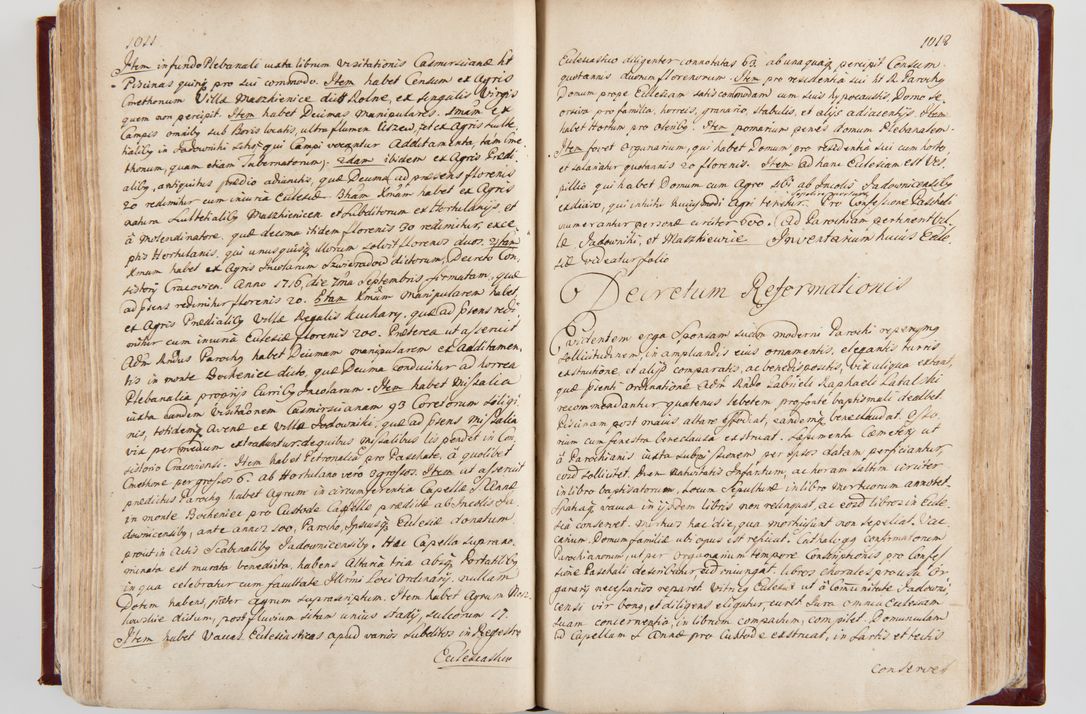 Zdjęcie nr 533 dla obiektu archiwalnego: Visitatio archidiaconatus Cracoviensis (Decanatus: Skalensis - 1727; Vitoviensis - 1727; Prossoviensis - 1728; Novi Montis - 1728; Scawinensis - 1729; Xsiążnensis - 1731; Woynicensis - 1731; Zatoriensis - 1729; Lipnicensis - 1730; Dobczycensis - 1730; Andreoviensis - 1731; Żyvecensis - 1732; Oswiemensis - 1732; Wielicensis - 1741; postea sequntur inventaria ecclesiarum decanatus Dobczycensis, Woynicensis, Andreoviensis) per R.D. Michaelem de Magna Kunice Kunicki, episcopum Arsiacensem, suffraganeum et archidiaconum Cracoviensem annis 1727 - 1741 peracta