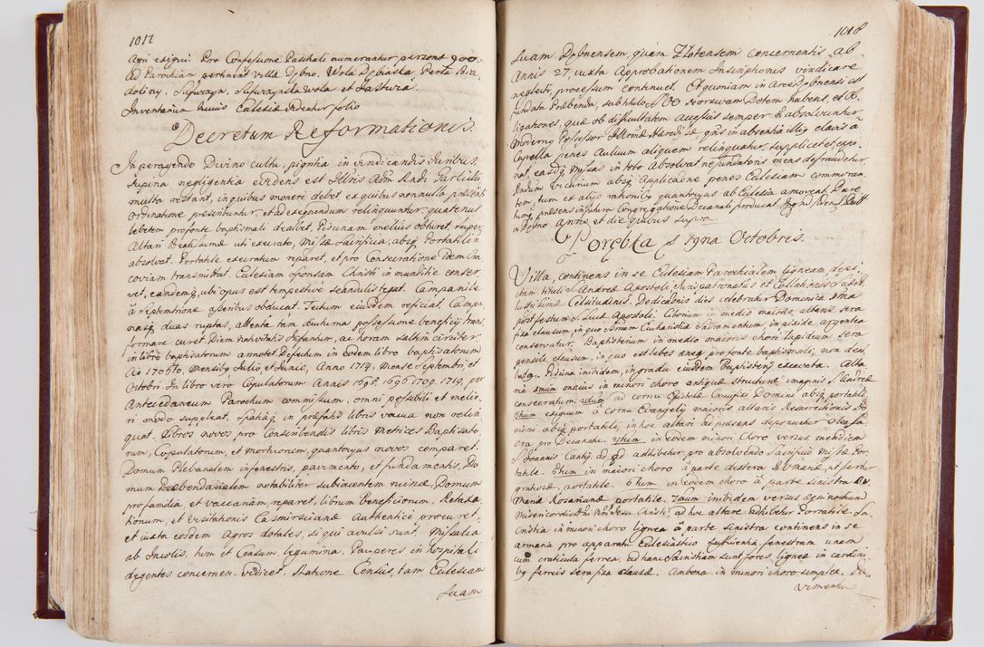 Zdjęcie nr 537 dla obiektu archiwalnego: Visitatio archidiaconatus Cracoviensis (Decanatus: Skalensis - 1727; Vitoviensis - 1727; Prossoviensis - 1728; Novi Montis - 1728; Scawinensis - 1729; Xsiążnensis - 1731; Woynicensis - 1731; Zatoriensis - 1729; Lipnicensis - 1730; Dobczycensis - 1730; Andreoviensis - 1731; Żyvecensis - 1732; Oswiemensis - 1732; Wielicensis - 1741; postea sequntur inventaria ecclesiarum decanatus Dobczycensis, Woynicensis, Andreoviensis) per R.D. Michaelem de Magna Kunice Kunicki, episcopum Arsiacensem, suffraganeum et archidiaconum Cracoviensem annis 1727 - 1741 peracta