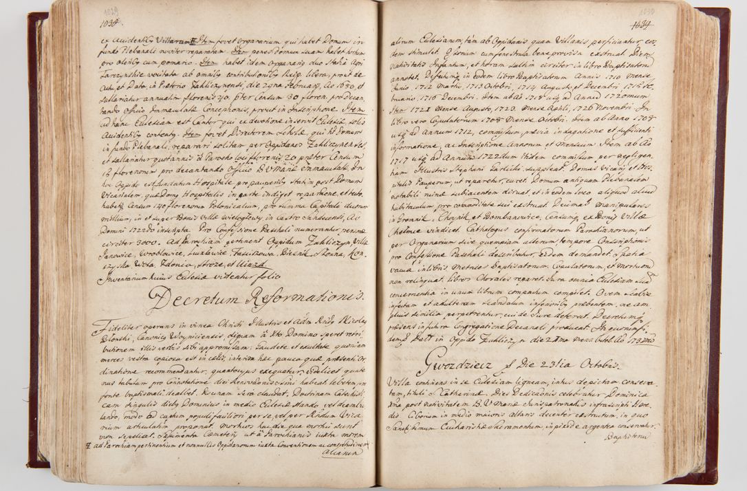 Zdjęcie nr 544 dla obiektu archiwalnego: Visitatio archidiaconatus Cracoviensis (Decanatus: Skalensis - 1727; Vitoviensis - 1727; Prossoviensis - 1728; Novi Montis - 1728; Scawinensis - 1729; Xsiążnensis - 1731; Woynicensis - 1731; Zatoriensis - 1729; Lipnicensis - 1730; Dobczycensis - 1730; Andreoviensis - 1731; Żyvecensis - 1732; Oswiemensis - 1732; Wielicensis - 1741; postea sequntur inventaria ecclesiarum decanatus Dobczycensis, Woynicensis, Andreoviensis) per R.D. Michaelem de Magna Kunice Kunicki, episcopum Arsiacensem, suffraganeum et archidiaconum Cracoviensem annis 1727 - 1741 peracta