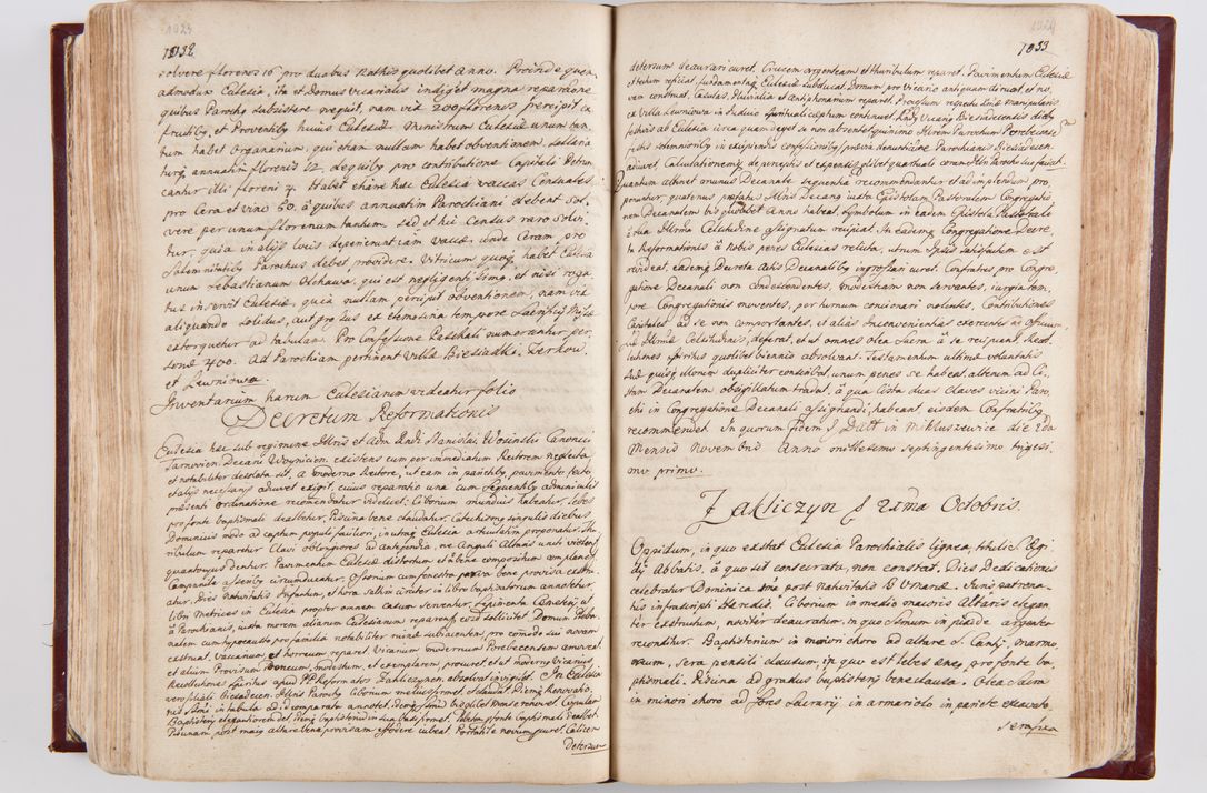 Zdjęcie nr 540 dla obiektu archiwalnego: Visitatio archidiaconatus Cracoviensis (Decanatus: Skalensis - 1727; Vitoviensis - 1727; Prossoviensis - 1728; Novi Montis - 1728; Scawinensis - 1729; Xsiążnensis - 1731; Woynicensis - 1731; Zatoriensis - 1729; Lipnicensis - 1730; Dobczycensis - 1730; Andreoviensis - 1731; Żyvecensis - 1732; Oswiemensis - 1732; Wielicensis - 1741; postea sequntur inventaria ecclesiarum decanatus Dobczycensis, Woynicensis, Andreoviensis) per R.D. Michaelem de Magna Kunice Kunicki, episcopum Arsiacensem, suffraganeum et archidiaconum Cracoviensem annis 1727 - 1741 peracta