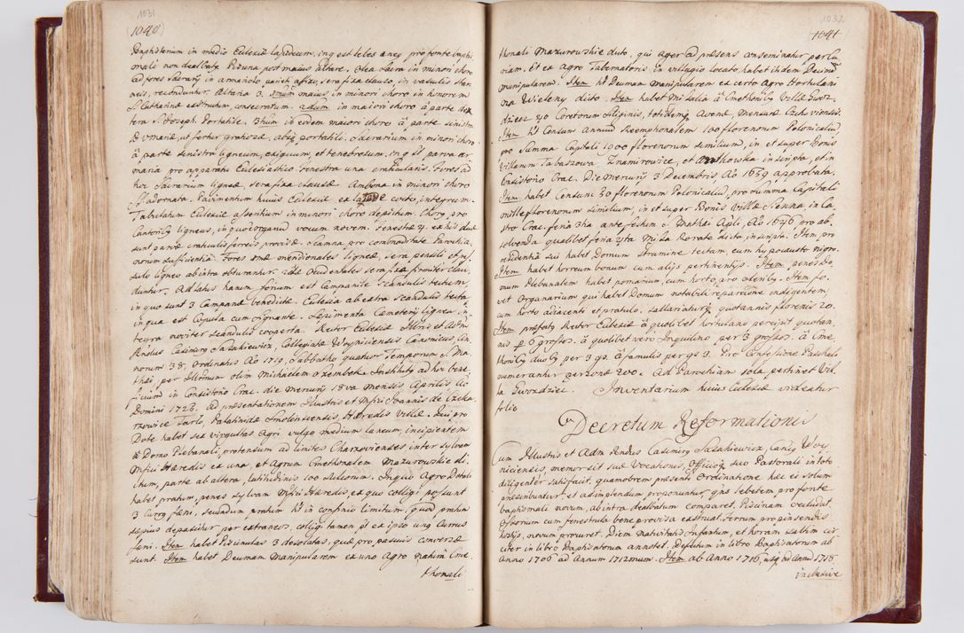Zdjęcie nr 545 dla obiektu archiwalnego: Visitatio archidiaconatus Cracoviensis (Decanatus: Skalensis - 1727; Vitoviensis - 1727; Prossoviensis - 1728; Novi Montis - 1728; Scawinensis - 1729; Xsiążnensis - 1731; Woynicensis - 1731; Zatoriensis - 1729; Lipnicensis - 1730; Dobczycensis - 1730; Andreoviensis - 1731; Żyvecensis - 1732; Oswiemensis - 1732; Wielicensis - 1741; postea sequntur inventaria ecclesiarum decanatus Dobczycensis, Woynicensis, Andreoviensis) per R.D. Michaelem de Magna Kunice Kunicki, episcopum Arsiacensem, suffraganeum et archidiaconum Cracoviensem annis 1727 - 1741 peracta