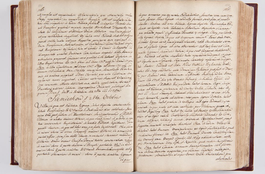 Zdjęcie nr 550 dla obiektu archiwalnego: Visitatio archidiaconatus Cracoviensis (Decanatus: Skalensis - 1727; Vitoviensis - 1727; Prossoviensis - 1728; Novi Montis - 1728; Scawinensis - 1729; Xsiążnensis - 1731; Woynicensis - 1731; Zatoriensis - 1729; Lipnicensis - 1730; Dobczycensis - 1730; Andreoviensis - 1731; Żyvecensis - 1732; Oswiemensis - 1732; Wielicensis - 1741; postea sequntur inventaria ecclesiarum decanatus Dobczycensis, Woynicensis, Andreoviensis) per R.D. Michaelem de Magna Kunice Kunicki, episcopum Arsiacensem, suffraganeum et archidiaconum Cracoviensem annis 1727 - 1741 peracta