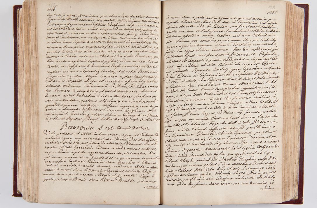 Zdjęcie nr 548 dla obiektu archiwalnego: Visitatio archidiaconatus Cracoviensis (Decanatus: Skalensis - 1727; Vitoviensis - 1727; Prossoviensis - 1728; Novi Montis - 1728; Scawinensis - 1729; Xsiążnensis - 1731; Woynicensis - 1731; Zatoriensis - 1729; Lipnicensis - 1730; Dobczycensis - 1730; Andreoviensis - 1731; Żyvecensis - 1732; Oswiemensis - 1732; Wielicensis - 1741; postea sequntur inventaria ecclesiarum decanatus Dobczycensis, Woynicensis, Andreoviensis) per R.D. Michaelem de Magna Kunice Kunicki, episcopum Arsiacensem, suffraganeum et archidiaconum Cracoviensem annis 1727 - 1741 peracta