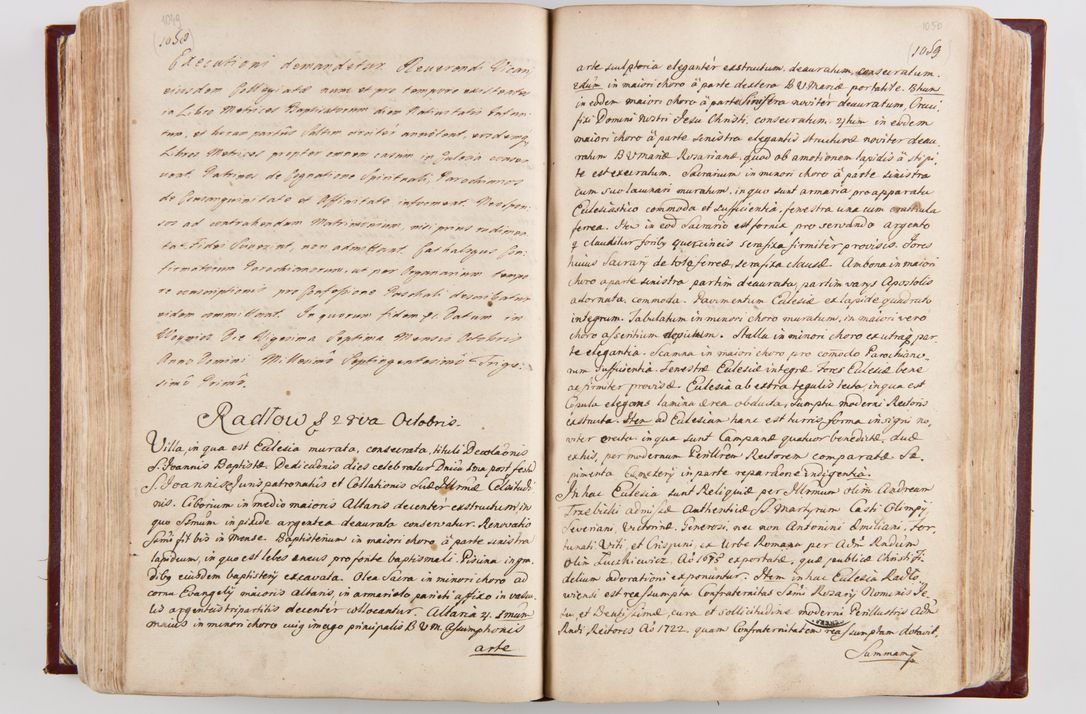 Zdjęcie nr 554 dla obiektu archiwalnego: Visitatio archidiaconatus Cracoviensis (Decanatus: Skalensis - 1727; Vitoviensis - 1727; Prossoviensis - 1728; Novi Montis - 1728; Scawinensis - 1729; Xsiążnensis - 1731; Woynicensis - 1731; Zatoriensis - 1729; Lipnicensis - 1730; Dobczycensis - 1730; Andreoviensis - 1731; Żyvecensis - 1732; Oswiemensis - 1732; Wielicensis - 1741; postea sequntur inventaria ecclesiarum decanatus Dobczycensis, Woynicensis, Andreoviensis) per R.D. Michaelem de Magna Kunice Kunicki, episcopum Arsiacensem, suffraganeum et archidiaconum Cracoviensem annis 1727 - 1741 peracta