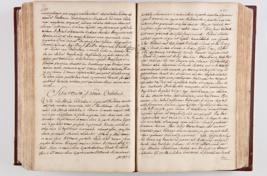 Zdjęcie nr 560 dla obiektu archiwalnego: Visitatio archidiaconatus Cracoviensis (Decanatus: Skalensis - 1727; Vitoviensis - 1727; Prossoviensis - 1728; Novi Montis - 1728; Scawinensis - 1729; Xsiążnensis - 1731; Woynicensis - 1731; Zatoriensis - 1729; Lipnicensis - 1730; Dobczycensis - 1730; Andreoviensis - 1731; Żyvecensis - 1732; Oswiemensis - 1732; Wielicensis - 1741; postea sequntur inventaria ecclesiarum decanatus Dobczycensis, Woynicensis, Andreoviensis) per R.D. Michaelem de Magna Kunice Kunicki, episcopum Arsiacensem, suffraganeum et archidiaconum Cracoviensem annis 1727 - 1741 peracta