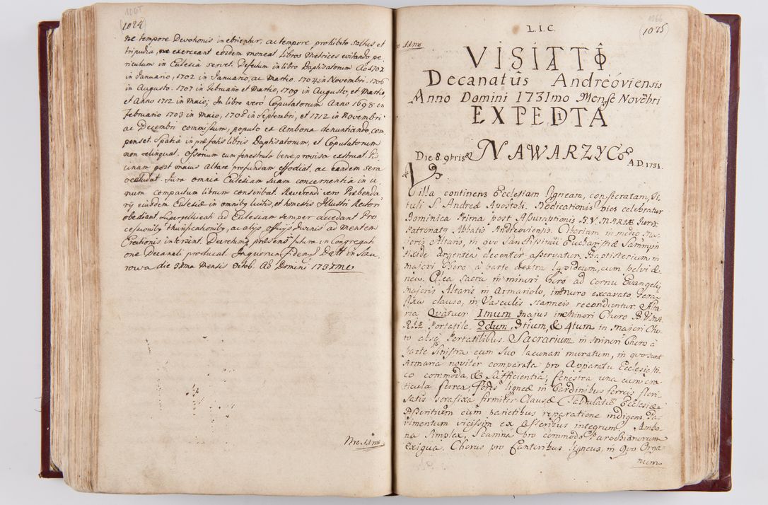 Zdjęcie nr 563 dla obiektu archiwalnego: Visitatio archidiaconatus Cracoviensis (Decanatus: Skalensis - 1727; Vitoviensis - 1727; Prossoviensis - 1728; Novi Montis - 1728; Scawinensis - 1729; Xsiążnensis - 1731; Woynicensis - 1731; Zatoriensis - 1729; Lipnicensis - 1730; Dobczycensis - 1730; Andreoviensis - 1731; Żyvecensis - 1732; Oswiemensis - 1732; Wielicensis - 1741; postea sequntur inventaria ecclesiarum decanatus Dobczycensis, Woynicensis, Andreoviensis) per R.D. Michaelem de Magna Kunice Kunicki, episcopum Arsiacensem, suffraganeum et archidiaconum Cracoviensem annis 1727 - 1741 peracta