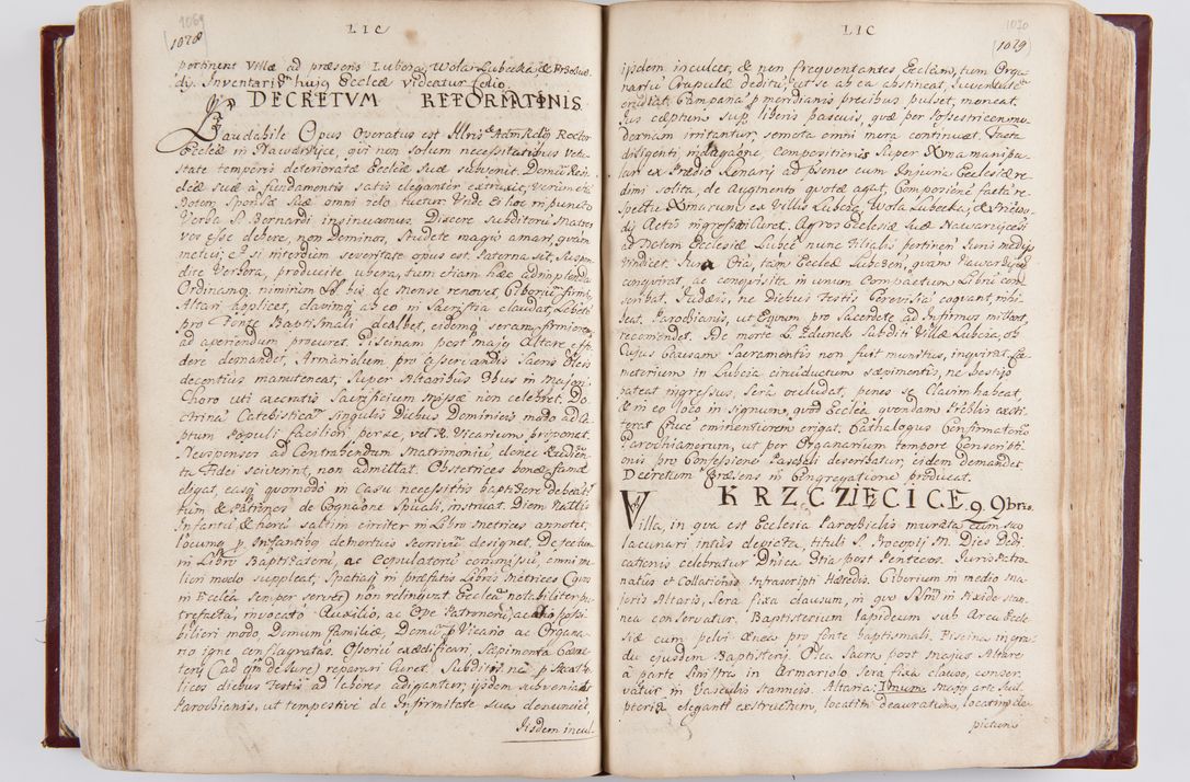 Zdjęcie nr 565 dla obiektu archiwalnego: Visitatio archidiaconatus Cracoviensis (Decanatus: Skalensis - 1727; Vitoviensis - 1727; Prossoviensis - 1728; Novi Montis - 1728; Scawinensis - 1729; Xsiążnensis - 1731; Woynicensis - 1731; Zatoriensis - 1729; Lipnicensis - 1730; Dobczycensis - 1730; Andreoviensis - 1731; Żyvecensis - 1732; Oswiemensis - 1732; Wielicensis - 1741; postea sequntur inventaria ecclesiarum decanatus Dobczycensis, Woynicensis, Andreoviensis) per R.D. Michaelem de Magna Kunice Kunicki, episcopum Arsiacensem, suffraganeum et archidiaconum Cracoviensem annis 1727 - 1741 peracta