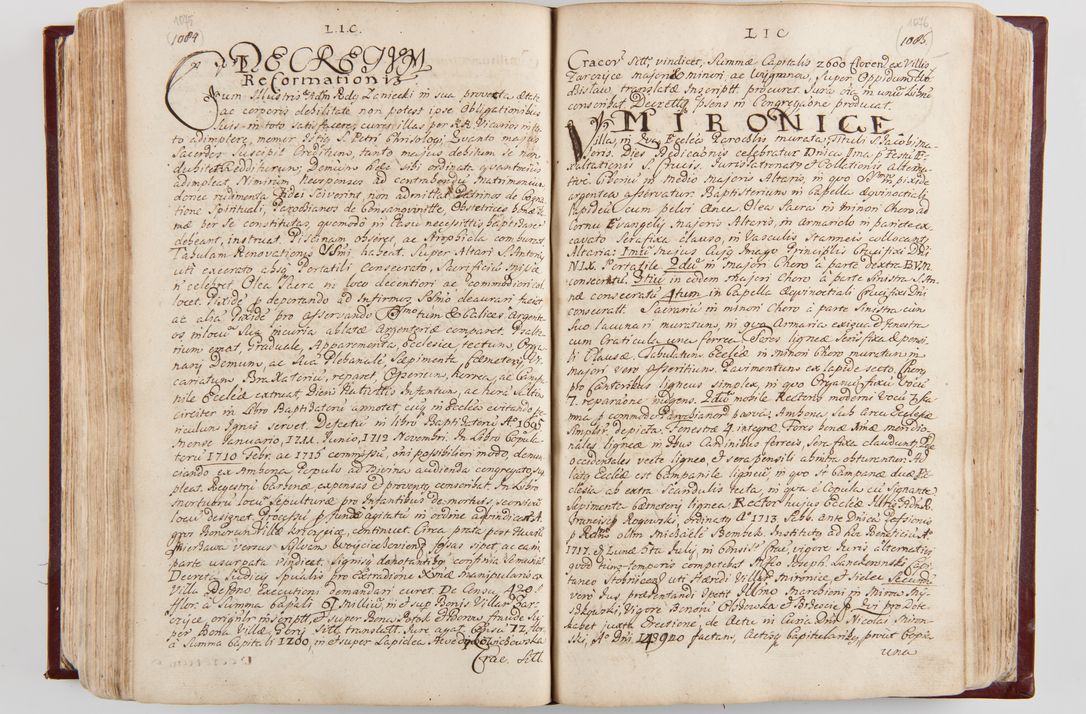 Zdjęcie nr 569 dla obiektu archiwalnego: Visitatio archidiaconatus Cracoviensis (Decanatus: Skalensis - 1727; Vitoviensis - 1727; Prossoviensis - 1728; Novi Montis - 1728; Scawinensis - 1729; Xsiążnensis - 1731; Woynicensis - 1731; Zatoriensis - 1729; Lipnicensis - 1730; Dobczycensis - 1730; Andreoviensis - 1731; Żyvecensis - 1732; Oswiemensis - 1732; Wielicensis - 1741; postea sequntur inventaria ecclesiarum decanatus Dobczycensis, Woynicensis, Andreoviensis) per R.D. Michaelem de Magna Kunice Kunicki, episcopum Arsiacensem, suffraganeum et archidiaconum Cracoviensem annis 1727 - 1741 peracta