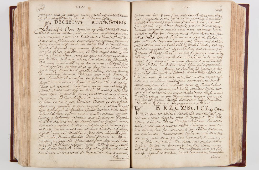 Zdjęcie nr 566 dla obiektu archiwalnego: Visitatio archidiaconatus Cracoviensis (Decanatus: Skalensis - 1727; Vitoviensis - 1727; Prossoviensis - 1728; Novi Montis - 1728; Scawinensis - 1729; Xsiążnensis - 1731; Woynicensis - 1731; Zatoriensis - 1729; Lipnicensis - 1730; Dobczycensis - 1730; Andreoviensis - 1731; Żyvecensis - 1732; Oswiemensis - 1732; Wielicensis - 1741; postea sequntur inventaria ecclesiarum decanatus Dobczycensis, Woynicensis, Andreoviensis) per R.D. Michaelem de Magna Kunice Kunicki, episcopum Arsiacensem, suffraganeum et archidiaconum Cracoviensem annis 1727 - 1741 peracta