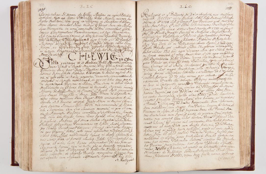 Zdjęcie nr 577 dla obiektu archiwalnego: Visitatio archidiaconatus Cracoviensis (Decanatus: Skalensis - 1727; Vitoviensis - 1727; Prossoviensis - 1728; Novi Montis - 1728; Scawinensis - 1729; Xsiążnensis - 1731; Woynicensis - 1731; Zatoriensis - 1729; Lipnicensis - 1730; Dobczycensis - 1730; Andreoviensis - 1731; Żyvecensis - 1732; Oswiemensis - 1732; Wielicensis - 1741; postea sequntur inventaria ecclesiarum decanatus Dobczycensis, Woynicensis, Andreoviensis) per R.D. Michaelem de Magna Kunice Kunicki, episcopum Arsiacensem, suffraganeum et archidiaconum Cracoviensem annis 1727 - 1741 peracta