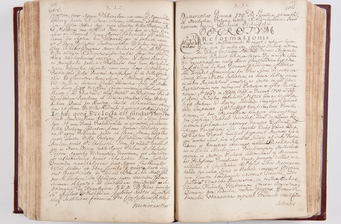 Zdjęcie nr 582 dla obiektu archiwalnego: Visitatio archidiaconatus Cracoviensis (Decanatus: Skalensis - 1727; Vitoviensis - 1727; Prossoviensis - 1728; Novi Montis - 1728; Scawinensis - 1729; Xsiążnensis - 1731; Woynicensis - 1731; Zatoriensis - 1729; Lipnicensis - 1730; Dobczycensis - 1730; Andreoviensis - 1731; Żyvecensis - 1732; Oswiemensis - 1732; Wielicensis - 1741; postea sequntur inventaria ecclesiarum decanatus Dobczycensis, Woynicensis, Andreoviensis) per R.D. Michaelem de Magna Kunice Kunicki, episcopum Arsiacensem, suffraganeum et archidiaconum Cracoviensem annis 1727 - 1741 peracta