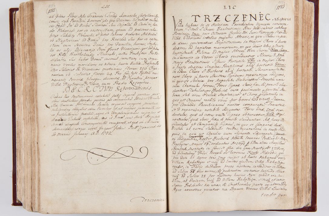Zdjęcie nr 592 dla obiektu archiwalnego: Visitatio archidiaconatus Cracoviensis (Decanatus: Skalensis - 1727; Vitoviensis - 1727; Prossoviensis - 1728; Novi Montis - 1728; Scawinensis - 1729; Xsiążnensis - 1731; Woynicensis - 1731; Zatoriensis - 1729; Lipnicensis - 1730; Dobczycensis - 1730; Andreoviensis - 1731; Żyvecensis - 1732; Oswiemensis - 1732; Wielicensis - 1741; postea sequntur inventaria ecclesiarum decanatus Dobczycensis, Woynicensis, Andreoviensis) per R.D. Michaelem de Magna Kunice Kunicki, episcopum Arsiacensem, suffraganeum et archidiaconum Cracoviensem annis 1727 - 1741 peracta