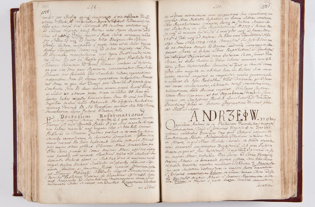 Zdjęcie nr 593 dla obiektu archiwalnego: Visitatio archidiaconatus Cracoviensis (Decanatus: Skalensis - 1727; Vitoviensis - 1727; Prossoviensis - 1728; Novi Montis - 1728; Scawinensis - 1729; Xsiążnensis - 1731; Woynicensis - 1731; Zatoriensis - 1729; Lipnicensis - 1730; Dobczycensis - 1730; Andreoviensis - 1731; Żyvecensis - 1732; Oswiemensis - 1732; Wielicensis - 1741; postea sequntur inventaria ecclesiarum decanatus Dobczycensis, Woynicensis, Andreoviensis) per R.D. Michaelem de Magna Kunice Kunicki, episcopum Arsiacensem, suffraganeum et archidiaconum Cracoviensem annis 1727 - 1741 peracta