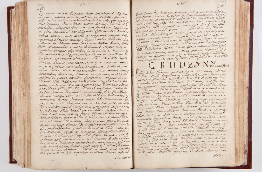 Zdjęcie nr 606 dla obiektu archiwalnego: Visitatio archidiaconatus Cracoviensis (Decanatus: Skalensis - 1727; Vitoviensis - 1727; Prossoviensis - 1728; Novi Montis - 1728; Scawinensis - 1729; Xsiążnensis - 1731; Woynicensis - 1731; Zatoriensis - 1729; Lipnicensis - 1730; Dobczycensis - 1730; Andreoviensis - 1731; Żyvecensis - 1732; Oswiemensis - 1732; Wielicensis - 1741; postea sequntur inventaria ecclesiarum decanatus Dobczycensis, Woynicensis, Andreoviensis) per R.D. Michaelem de Magna Kunice Kunicki, episcopum Arsiacensem, suffraganeum et archidiaconum Cracoviensem annis 1727 - 1741 peracta