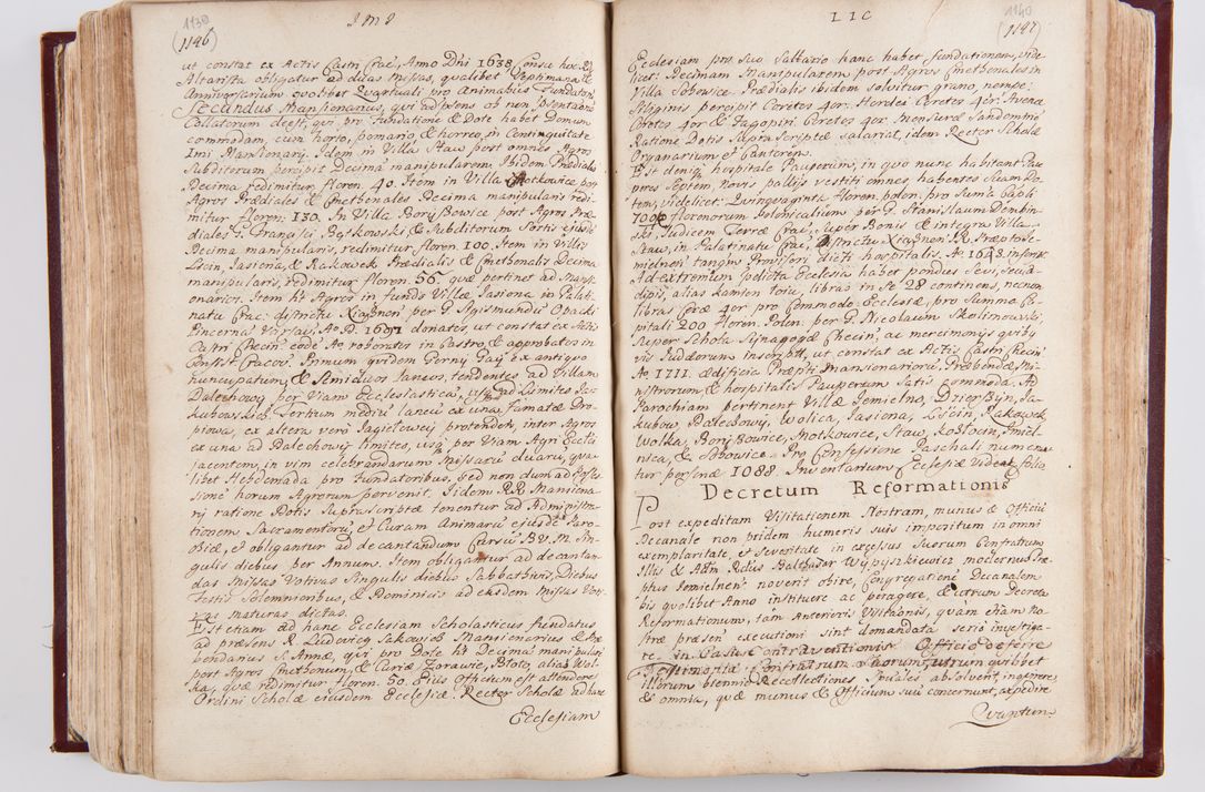 Zdjęcie nr 605 dla obiektu archiwalnego: Visitatio archidiaconatus Cracoviensis (Decanatus: Skalensis - 1727; Vitoviensis - 1727; Prossoviensis - 1728; Novi Montis - 1728; Scawinensis - 1729; Xsiążnensis - 1731; Woynicensis - 1731; Zatoriensis - 1729; Lipnicensis - 1730; Dobczycensis - 1730; Andreoviensis - 1731; Żyvecensis - 1732; Oswiemensis - 1732; Wielicensis - 1741; postea sequntur inventaria ecclesiarum decanatus Dobczycensis, Woynicensis, Andreoviensis) per R.D. Michaelem de Magna Kunice Kunicki, episcopum Arsiacensem, suffraganeum et archidiaconum Cracoviensem annis 1727 - 1741 peracta