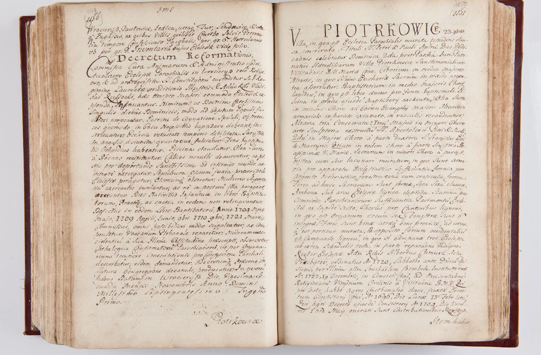 Zdjęcie nr 610 dla obiektu archiwalnego: Visitatio archidiaconatus Cracoviensis (Decanatus: Skalensis - 1727; Vitoviensis - 1727; Prossoviensis - 1728; Novi Montis - 1728; Scawinensis - 1729; Xsiążnensis - 1731; Woynicensis - 1731; Zatoriensis - 1729; Lipnicensis - 1730; Dobczycensis - 1730; Andreoviensis - 1731; Żyvecensis - 1732; Oswiemensis - 1732; Wielicensis - 1741; postea sequntur inventaria ecclesiarum decanatus Dobczycensis, Woynicensis, Andreoviensis) per R.D. Michaelem de Magna Kunice Kunicki, episcopum Arsiacensem, suffraganeum et archidiaconum Cracoviensem annis 1727 - 1741 peracta
