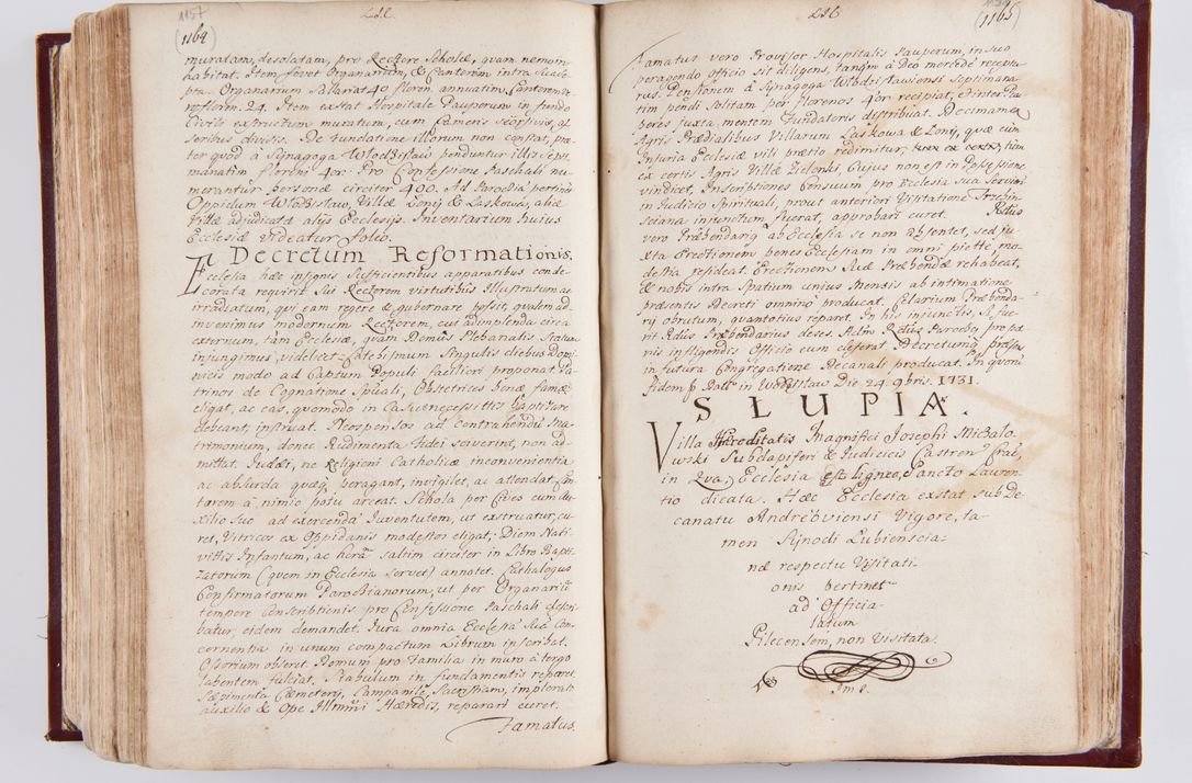 Zdjęcie nr 614 dla obiektu archiwalnego: Visitatio archidiaconatus Cracoviensis (Decanatus: Skalensis - 1727; Vitoviensis - 1727; Prossoviensis - 1728; Novi Montis - 1728; Scawinensis - 1729; Xsiążnensis - 1731; Woynicensis - 1731; Zatoriensis - 1729; Lipnicensis - 1730; Dobczycensis - 1730; Andreoviensis - 1731; Żyvecensis - 1732; Oswiemensis - 1732; Wielicensis - 1741; postea sequntur inventaria ecclesiarum decanatus Dobczycensis, Woynicensis, Andreoviensis) per R.D. Michaelem de Magna Kunice Kunicki, episcopum Arsiacensem, suffraganeum et archidiaconum Cracoviensem annis 1727 - 1741 peracta
