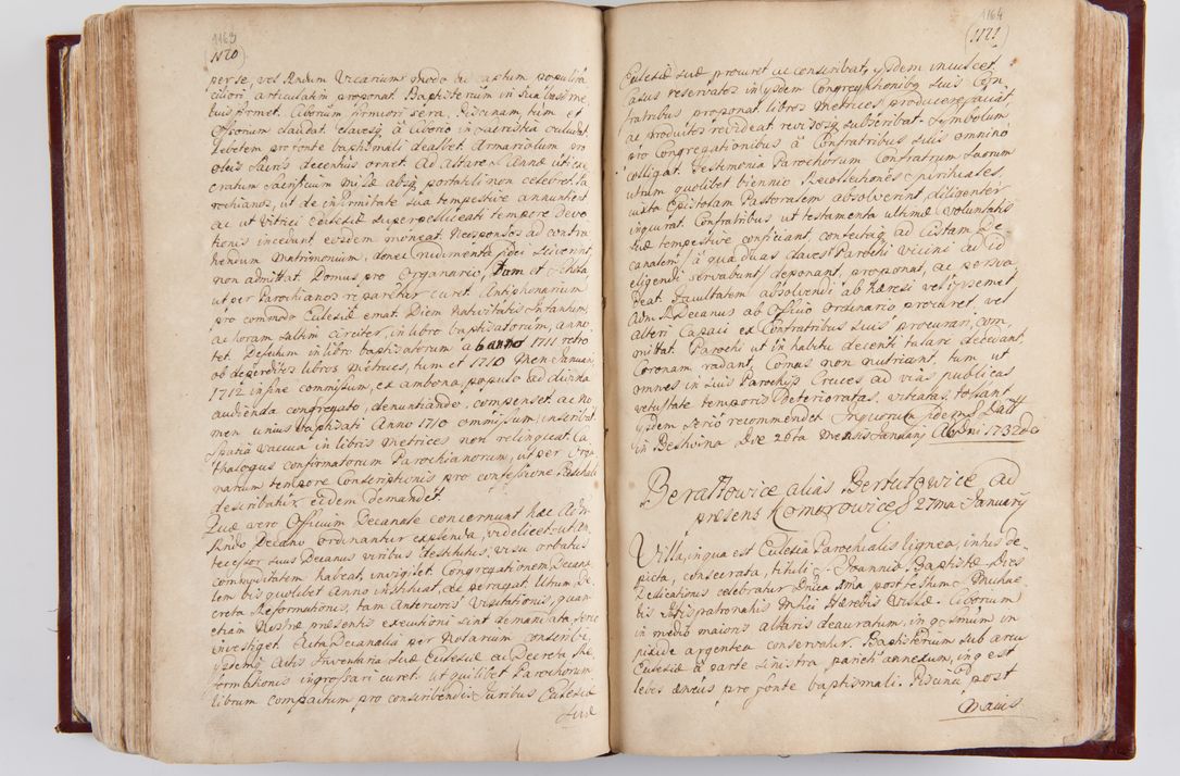 Zdjęcie nr 617 dla obiektu archiwalnego: Visitatio archidiaconatus Cracoviensis (Decanatus: Skalensis - 1727; Vitoviensis - 1727; Prossoviensis - 1728; Novi Montis - 1728; Scawinensis - 1729; Xsiążnensis - 1731; Woynicensis - 1731; Zatoriensis - 1729; Lipnicensis - 1730; Dobczycensis - 1730; Andreoviensis - 1731; Żyvecensis - 1732; Oswiemensis - 1732; Wielicensis - 1741; postea sequntur inventaria ecclesiarum decanatus Dobczycensis, Woynicensis, Andreoviensis) per R.D. Michaelem de Magna Kunice Kunicki, episcopum Arsiacensem, suffraganeum et archidiaconum Cracoviensem annis 1727 - 1741 peracta