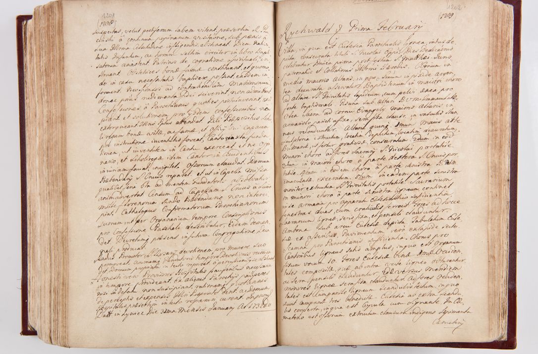 Zdjęcie nr 636 dla obiektu archiwalnego: Visitatio archidiaconatus Cracoviensis (Decanatus: Skalensis - 1727; Vitoviensis - 1727; Prossoviensis - 1728; Novi Montis - 1728; Scawinensis - 1729; Xsiążnensis - 1731; Woynicensis - 1731; Zatoriensis - 1729; Lipnicensis - 1730; Dobczycensis - 1730; Andreoviensis - 1731; Żyvecensis - 1732; Oswiemensis - 1732; Wielicensis - 1741; postea sequntur inventaria ecclesiarum decanatus Dobczycensis, Woynicensis, Andreoviensis) per R.D. Michaelem de Magna Kunice Kunicki, episcopum Arsiacensem, suffraganeum et archidiaconum Cracoviensem annis 1727 - 1741 peracta