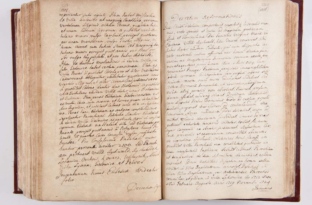 Zdjęcie nr 639 dla obiektu archiwalnego: Visitatio archidiaconatus Cracoviensis (Decanatus: Skalensis - 1727; Vitoviensis - 1727; Prossoviensis - 1728; Novi Montis - 1728; Scawinensis - 1729; Xsiążnensis - 1731; Woynicensis - 1731; Zatoriensis - 1729; Lipnicensis - 1730; Dobczycensis - 1730; Andreoviensis - 1731; Żyvecensis - 1732; Oswiemensis - 1732; Wielicensis - 1741; postea sequntur inventaria ecclesiarum decanatus Dobczycensis, Woynicensis, Andreoviensis) per R.D. Michaelem de Magna Kunice Kunicki, episcopum Arsiacensem, suffraganeum et archidiaconum Cracoviensem annis 1727 - 1741 peracta