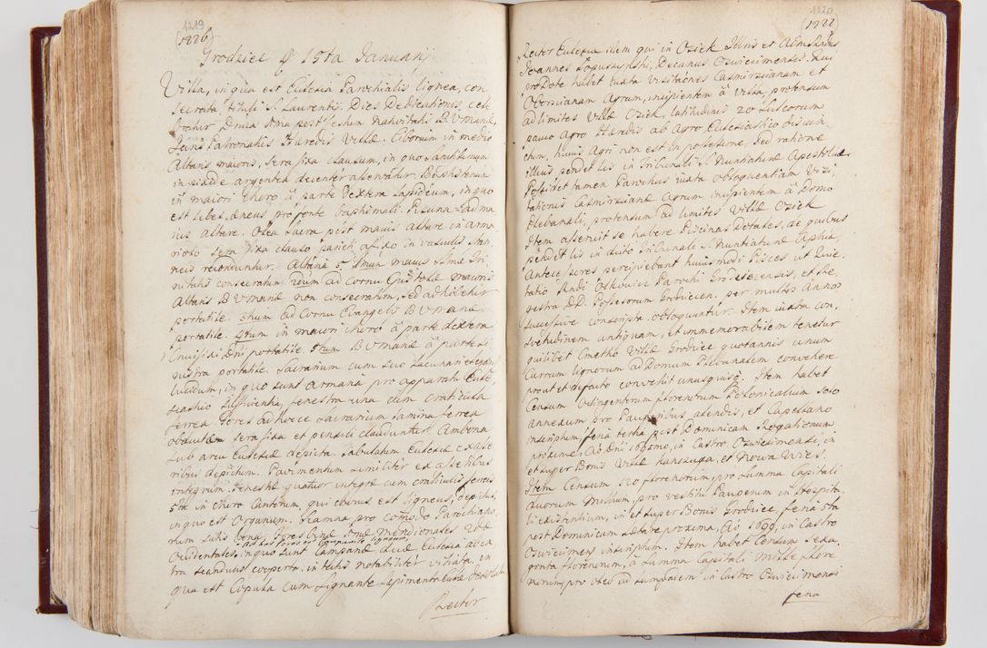 Zdjęcie nr 645 dla obiektu archiwalnego: Visitatio archidiaconatus Cracoviensis (Decanatus: Skalensis - 1727; Vitoviensis - 1727; Prossoviensis - 1728; Novi Montis - 1728; Scawinensis - 1729; Xsiążnensis - 1731; Woynicensis - 1731; Zatoriensis - 1729; Lipnicensis - 1730; Dobczycensis - 1730; Andreoviensis - 1731; Żyvecensis - 1732; Oswiemensis - 1732; Wielicensis - 1741; postea sequntur inventaria ecclesiarum decanatus Dobczycensis, Woynicensis, Andreoviensis) per R.D. Michaelem de Magna Kunice Kunicki, episcopum Arsiacensem, suffraganeum et archidiaconum Cracoviensem annis 1727 - 1741 peracta