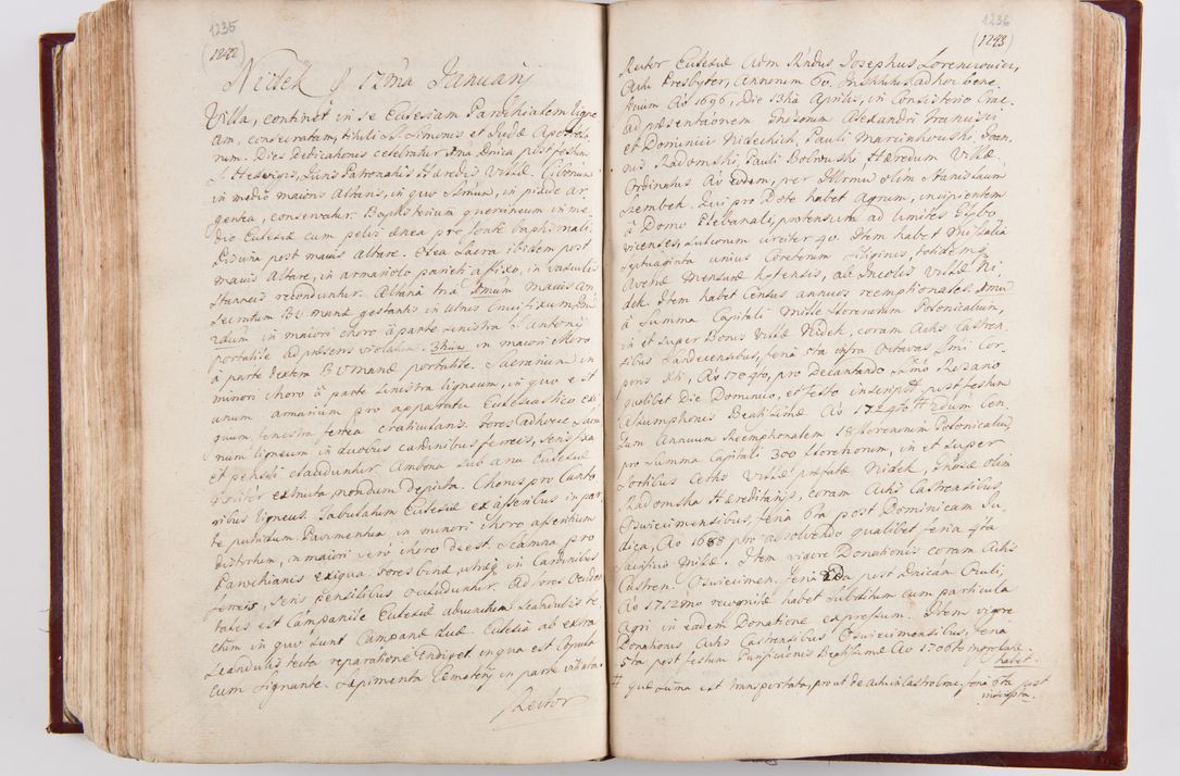 Zdjęcie nr 654 dla obiektu archiwalnego: Visitatio archidiaconatus Cracoviensis (Decanatus: Skalensis - 1727; Vitoviensis - 1727; Prossoviensis - 1728; Novi Montis - 1728; Scawinensis - 1729; Xsiążnensis - 1731; Woynicensis - 1731; Zatoriensis - 1729; Lipnicensis - 1730; Dobczycensis - 1730; Andreoviensis - 1731; Żyvecensis - 1732; Oswiemensis - 1732; Wielicensis - 1741; postea sequntur inventaria ecclesiarum decanatus Dobczycensis, Woynicensis, Andreoviensis) per R.D. Michaelem de Magna Kunice Kunicki, episcopum Arsiacensem, suffraganeum et archidiaconum Cracoviensem annis 1727 - 1741 peracta