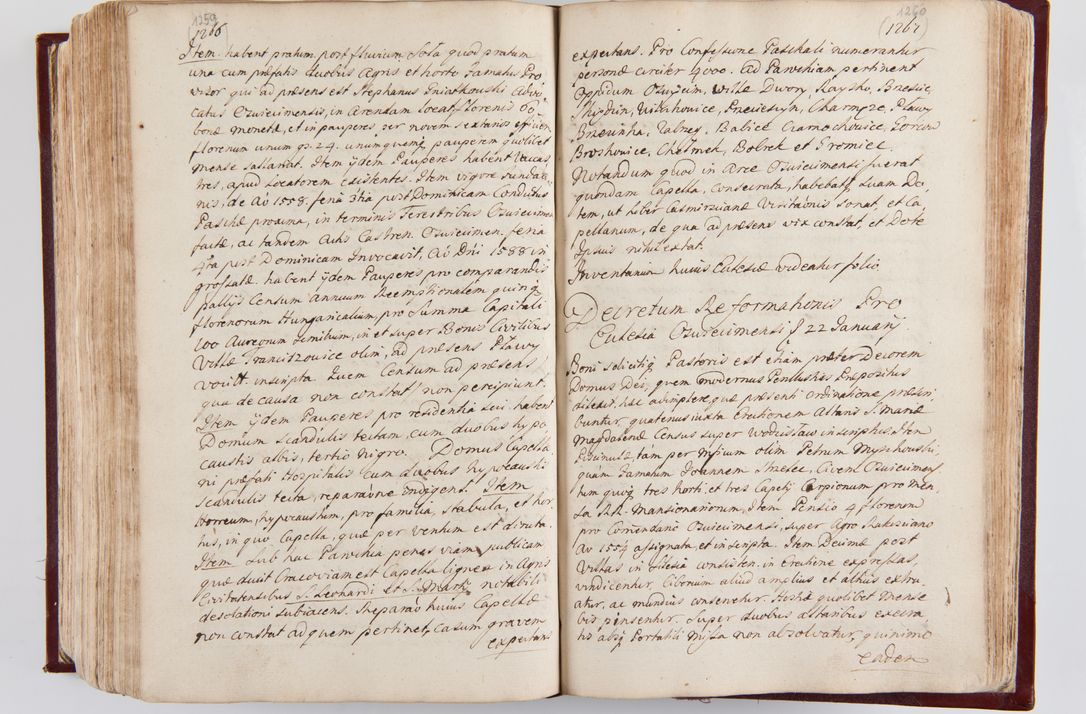 Zdjęcie nr 667 dla obiektu archiwalnego: Visitatio archidiaconatus Cracoviensis (Decanatus: Skalensis - 1727; Vitoviensis - 1727; Prossoviensis - 1728; Novi Montis - 1728; Scawinensis - 1729; Xsiążnensis - 1731; Woynicensis - 1731; Zatoriensis - 1729; Lipnicensis - 1730; Dobczycensis - 1730; Andreoviensis - 1731; Żyvecensis - 1732; Oswiemensis - 1732; Wielicensis - 1741; postea sequntur inventaria ecclesiarum decanatus Dobczycensis, Woynicensis, Andreoviensis) per R.D. Michaelem de Magna Kunice Kunicki, episcopum Arsiacensem, suffraganeum et archidiaconum Cracoviensem annis 1727 - 1741 peracta