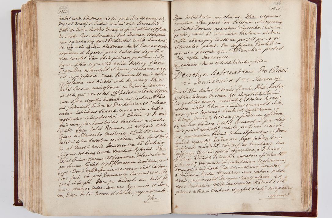 Zdjęcie nr 670 dla obiektu archiwalnego: Visitatio archidiaconatus Cracoviensis (Decanatus: Skalensis - 1727; Vitoviensis - 1727; Prossoviensis - 1728; Novi Montis - 1728; Scawinensis - 1729; Xsiążnensis - 1731; Woynicensis - 1731; Zatoriensis - 1729; Lipnicensis - 1730; Dobczycensis - 1730; Andreoviensis - 1731; Żyvecensis - 1732; Oswiemensis - 1732; Wielicensis - 1741; postea sequntur inventaria ecclesiarum decanatus Dobczycensis, Woynicensis, Andreoviensis) per R.D. Michaelem de Magna Kunice Kunicki, episcopum Arsiacensem, suffraganeum et archidiaconum Cracoviensem annis 1727 - 1741 peracta