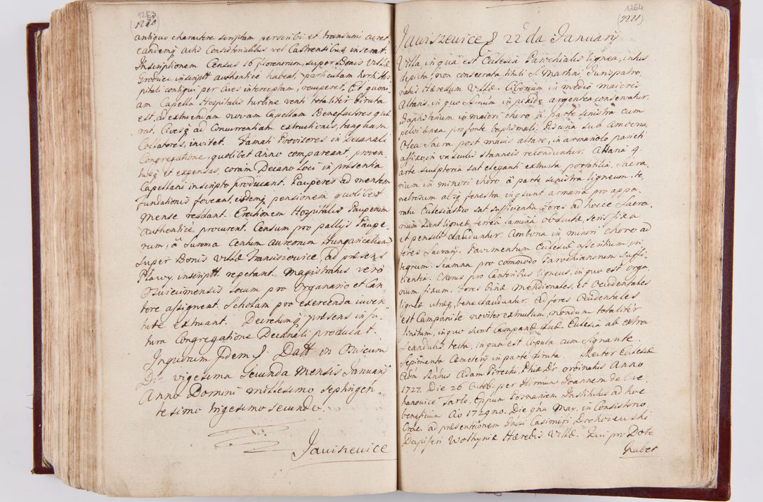 Zdjęcie nr 669 dla obiektu archiwalnego: Visitatio archidiaconatus Cracoviensis (Decanatus: Skalensis - 1727; Vitoviensis - 1727; Prossoviensis - 1728; Novi Montis - 1728; Scawinensis - 1729; Xsiążnensis - 1731; Woynicensis - 1731; Zatoriensis - 1729; Lipnicensis - 1730; Dobczycensis - 1730; Andreoviensis - 1731; Żyvecensis - 1732; Oswiemensis - 1732; Wielicensis - 1741; postea sequntur inventaria ecclesiarum decanatus Dobczycensis, Woynicensis, Andreoviensis) per R.D. Michaelem de Magna Kunice Kunicki, episcopum Arsiacensem, suffraganeum et archidiaconum Cracoviensem annis 1727 - 1741 peracta