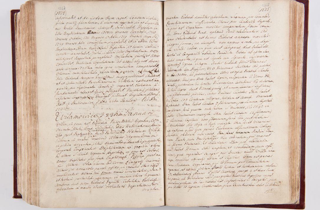 Zdjęcie nr 671 dla obiektu archiwalnego: Visitatio archidiaconatus Cracoviensis (Decanatus: Skalensis - 1727; Vitoviensis - 1727; Prossoviensis - 1728; Novi Montis - 1728; Scawinensis - 1729; Xsiążnensis - 1731; Woynicensis - 1731; Zatoriensis - 1729; Lipnicensis - 1730; Dobczycensis - 1730; Andreoviensis - 1731; Żyvecensis - 1732; Oswiemensis - 1732; Wielicensis - 1741; postea sequntur inventaria ecclesiarum decanatus Dobczycensis, Woynicensis, Andreoviensis) per R.D. Michaelem de Magna Kunice Kunicki, episcopum Arsiacensem, suffraganeum et archidiaconum Cracoviensem annis 1727 - 1741 peracta