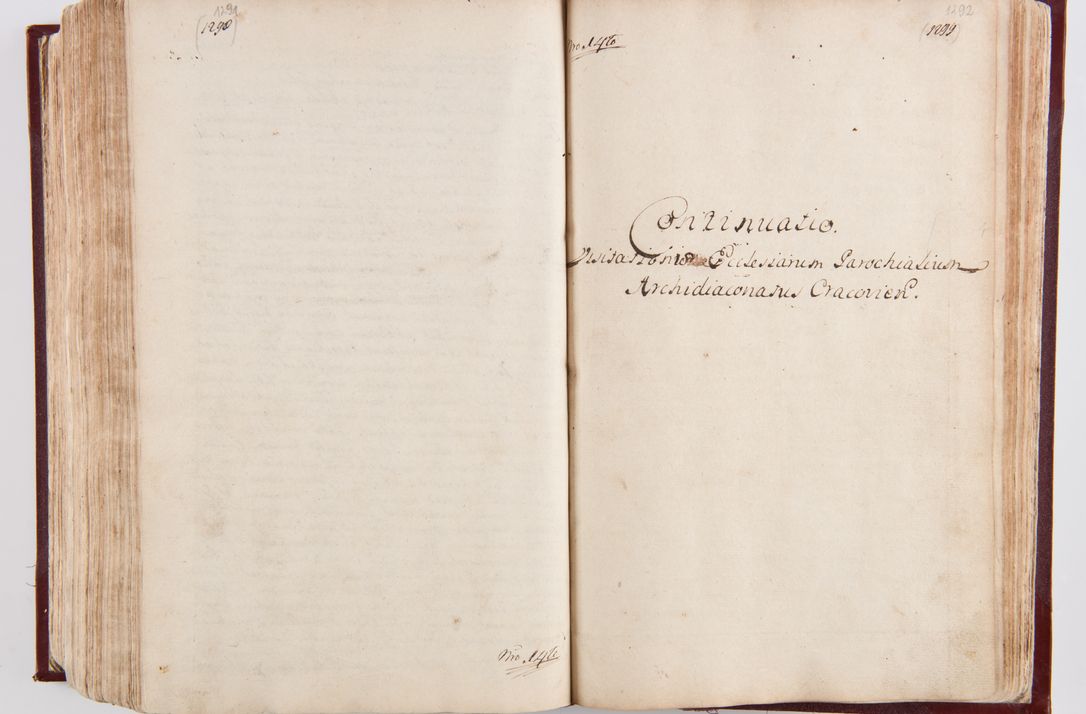 Zdjęcie nr 683 dla obiektu archiwalnego: Visitatio archidiaconatus Cracoviensis (Decanatus: Skalensis - 1727; Vitoviensis - 1727; Prossoviensis - 1728; Novi Montis - 1728; Scawinensis - 1729; Xsiążnensis - 1731; Woynicensis - 1731; Zatoriensis - 1729; Lipnicensis - 1730; Dobczycensis - 1730; Andreoviensis - 1731; Żyvecensis - 1732; Oswiemensis - 1732; Wielicensis - 1741; postea sequntur inventaria ecclesiarum decanatus Dobczycensis, Woynicensis, Andreoviensis) per R.D. Michaelem de Magna Kunice Kunicki, episcopum Arsiacensem, suffraganeum et archidiaconum Cracoviensem annis 1727 - 1741 peracta