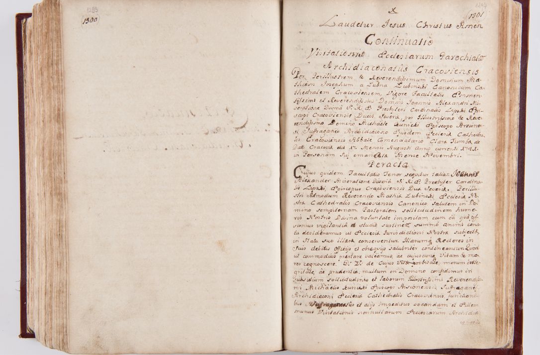 Zdjęcie nr 684 dla obiektu archiwalnego: Visitatio archidiaconatus Cracoviensis (Decanatus: Skalensis - 1727; Vitoviensis - 1727; Prossoviensis - 1728; Novi Montis - 1728; Scawinensis - 1729; Xsiążnensis - 1731; Woynicensis - 1731; Zatoriensis - 1729; Lipnicensis - 1730; Dobczycensis - 1730; Andreoviensis - 1731; Żyvecensis - 1732; Oswiemensis - 1732; Wielicensis - 1741; postea sequntur inventaria ecclesiarum decanatus Dobczycensis, Woynicensis, Andreoviensis) per R.D. Michaelem de Magna Kunice Kunicki, episcopum Arsiacensem, suffraganeum et archidiaconum Cracoviensem annis 1727 - 1741 peracta