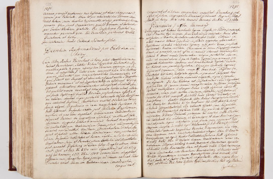 Zdjęcie nr 680 dla obiektu archiwalnego: Visitatio archidiaconatus Cracoviensis (Decanatus: Skalensis - 1727; Vitoviensis - 1727; Prossoviensis - 1728; Novi Montis - 1728; Scawinensis - 1729; Xsiążnensis - 1731; Woynicensis - 1731; Zatoriensis - 1729; Lipnicensis - 1730; Dobczycensis - 1730; Andreoviensis - 1731; Żyvecensis - 1732; Oswiemensis - 1732; Wielicensis - 1741; postea sequntur inventaria ecclesiarum decanatus Dobczycensis, Woynicensis, Andreoviensis) per R.D. Michaelem de Magna Kunice Kunicki, episcopum Arsiacensem, suffraganeum et archidiaconum Cracoviensem annis 1727 - 1741 peracta
