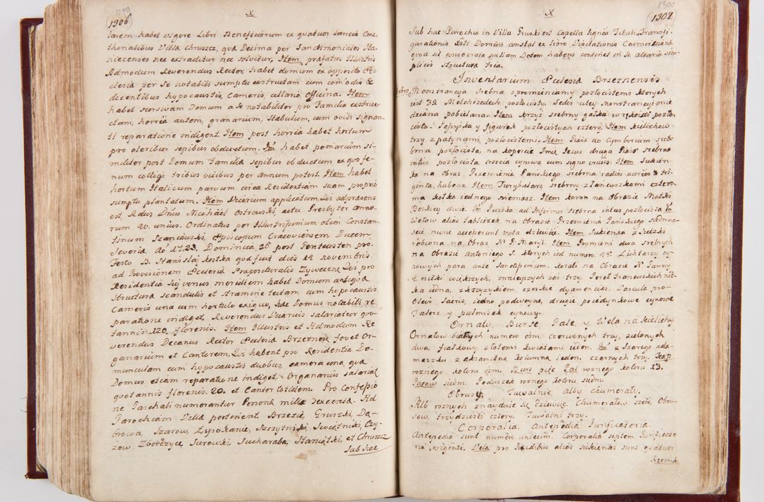 Zdjęcie nr 687 dla obiektu archiwalnego: Visitatio archidiaconatus Cracoviensis (Decanatus: Skalensis - 1727; Vitoviensis - 1727; Prossoviensis - 1728; Novi Montis - 1728; Scawinensis - 1729; Xsiążnensis - 1731; Woynicensis - 1731; Zatoriensis - 1729; Lipnicensis - 1730; Dobczycensis - 1730; Andreoviensis - 1731; Żyvecensis - 1732; Oswiemensis - 1732; Wielicensis - 1741; postea sequntur inventaria ecclesiarum decanatus Dobczycensis, Woynicensis, Andreoviensis) per R.D. Michaelem de Magna Kunice Kunicki, episcopum Arsiacensem, suffraganeum et archidiaconum Cracoviensem annis 1727 - 1741 peracta