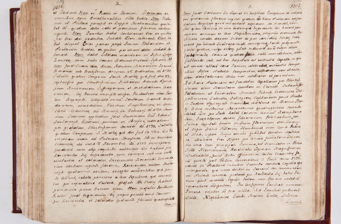 Zdjęcie nr 692 dla obiektu archiwalnego: Visitatio archidiaconatus Cracoviensis (Decanatus: Skalensis - 1727; Vitoviensis - 1727; Prossoviensis - 1728; Novi Montis - 1728; Scawinensis - 1729; Xsiążnensis - 1731; Woynicensis - 1731; Zatoriensis - 1729; Lipnicensis - 1730; Dobczycensis - 1730; Andreoviensis - 1731; Żyvecensis - 1732; Oswiemensis - 1732; Wielicensis - 1741; postea sequntur inventaria ecclesiarum decanatus Dobczycensis, Woynicensis, Andreoviensis) per R.D. Michaelem de Magna Kunice Kunicki, episcopum Arsiacensem, suffraganeum et archidiaconum Cracoviensem annis 1727 - 1741 peracta