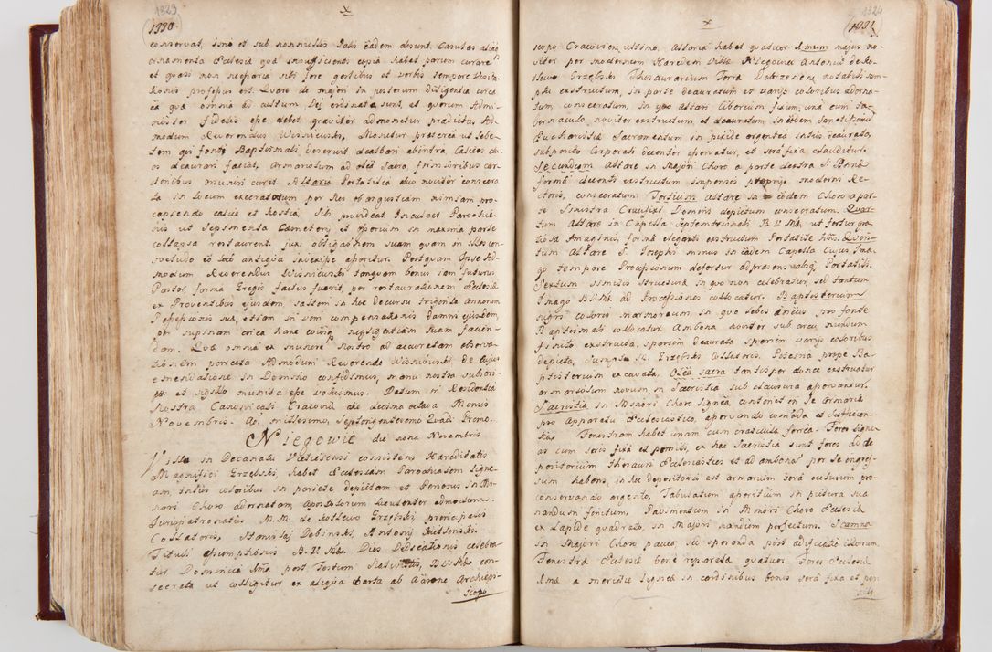 Zdjęcie nr 699 dla obiektu archiwalnego: Visitatio archidiaconatus Cracoviensis (Decanatus: Skalensis - 1727; Vitoviensis - 1727; Prossoviensis - 1728; Novi Montis - 1728; Scawinensis - 1729; Xsiążnensis - 1731; Woynicensis - 1731; Zatoriensis - 1729; Lipnicensis - 1730; Dobczycensis - 1730; Andreoviensis - 1731; Żyvecensis - 1732; Oswiemensis - 1732; Wielicensis - 1741; postea sequntur inventaria ecclesiarum decanatus Dobczycensis, Woynicensis, Andreoviensis) per R.D. Michaelem de Magna Kunice Kunicki, episcopum Arsiacensem, suffraganeum et archidiaconum Cracoviensem annis 1727 - 1741 peracta