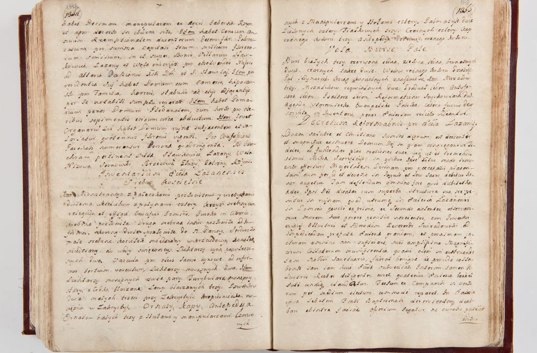 Zdjęcie nr 711 dla obiektu archiwalnego: Visitatio archidiaconatus Cracoviensis (Decanatus: Skalensis - 1727; Vitoviensis - 1727; Prossoviensis - 1728; Novi Montis - 1728; Scawinensis - 1729; Xsiążnensis - 1731; Woynicensis - 1731; Zatoriensis - 1729; Lipnicensis - 1730; Dobczycensis - 1730; Andreoviensis - 1731; Żyvecensis - 1732; Oswiemensis - 1732; Wielicensis - 1741; postea sequntur inventaria ecclesiarum decanatus Dobczycensis, Woynicensis, Andreoviensis) per R.D. Michaelem de Magna Kunice Kunicki, episcopum Arsiacensem, suffraganeum et archidiaconum Cracoviensem annis 1727 - 1741 peracta