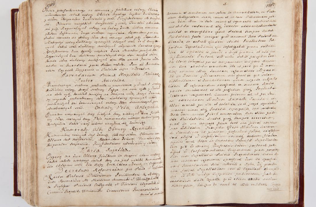 Zdjęcie nr 727 dla obiektu archiwalnego: Visitatio archidiaconatus Cracoviensis (Decanatus: Skalensis - 1727; Vitoviensis - 1727; Prossoviensis - 1728; Novi Montis - 1728; Scawinensis - 1729; Xsiążnensis - 1731; Woynicensis - 1731; Zatoriensis - 1729; Lipnicensis - 1730; Dobczycensis - 1730; Andreoviensis - 1731; Żyvecensis - 1732; Oswiemensis - 1732; Wielicensis - 1741; postea sequntur inventaria ecclesiarum decanatus Dobczycensis, Woynicensis, Andreoviensis) per R.D. Michaelem de Magna Kunice Kunicki, episcopum Arsiacensem, suffraganeum et archidiaconum Cracoviensem annis 1727 - 1741 peracta