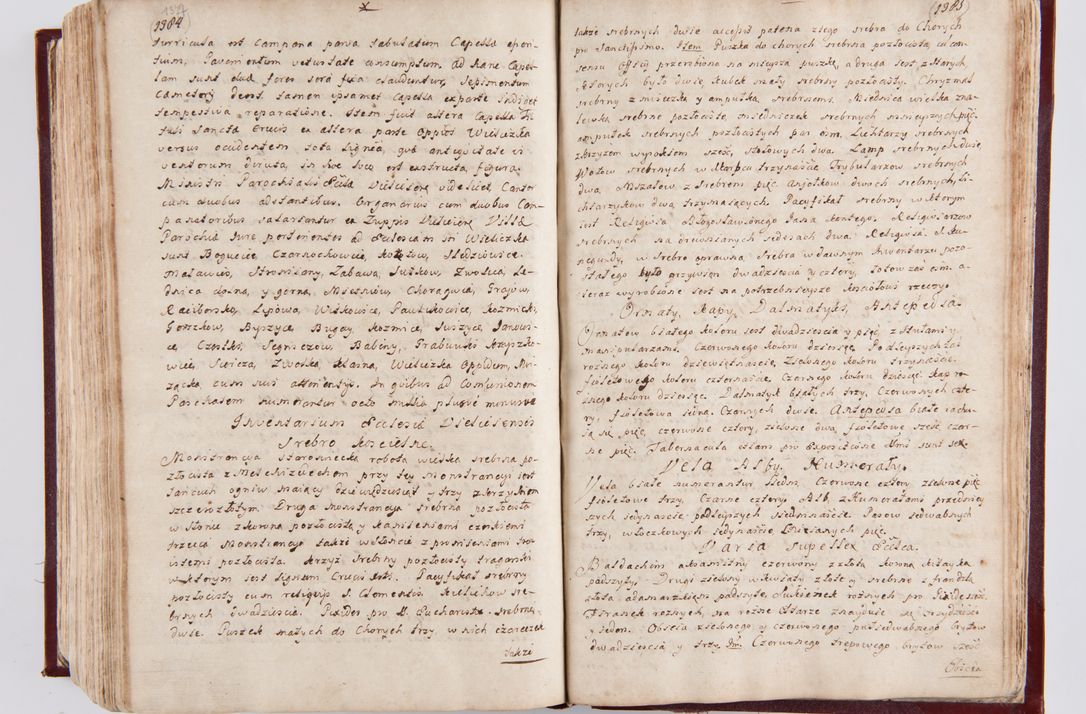 Zdjęcie nr 726 dla obiektu archiwalnego: Visitatio archidiaconatus Cracoviensis (Decanatus: Skalensis - 1727; Vitoviensis - 1727; Prossoviensis - 1728; Novi Montis - 1728; Scawinensis - 1729; Xsiążnensis - 1731; Woynicensis - 1731; Zatoriensis - 1729; Lipnicensis - 1730; Dobczycensis - 1730; Andreoviensis - 1731; Żyvecensis - 1732; Oswiemensis - 1732; Wielicensis - 1741; postea sequntur inventaria ecclesiarum decanatus Dobczycensis, Woynicensis, Andreoviensis) per R.D. Michaelem de Magna Kunice Kunicki, episcopum Arsiacensem, suffraganeum et archidiaconum Cracoviensem annis 1727 - 1741 peracta