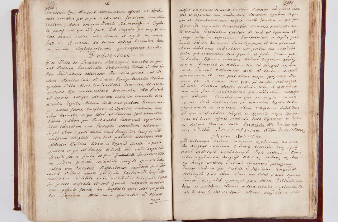 Zdjęcie nr 737 dla obiektu archiwalnego: Visitatio archidiaconatus Cracoviensis (Decanatus: Skalensis - 1727; Vitoviensis - 1727; Prossoviensis - 1728; Novi Montis - 1728; Scawinensis - 1729; Xsiążnensis - 1731; Woynicensis - 1731; Zatoriensis - 1729; Lipnicensis - 1730; Dobczycensis - 1730; Andreoviensis - 1731; Żyvecensis - 1732; Oswiemensis - 1732; Wielicensis - 1741; postea sequntur inventaria ecclesiarum decanatus Dobczycensis, Woynicensis, Andreoviensis) per R.D. Michaelem de Magna Kunice Kunicki, episcopum Arsiacensem, suffraganeum et archidiaconum Cracoviensem annis 1727 - 1741 peracta