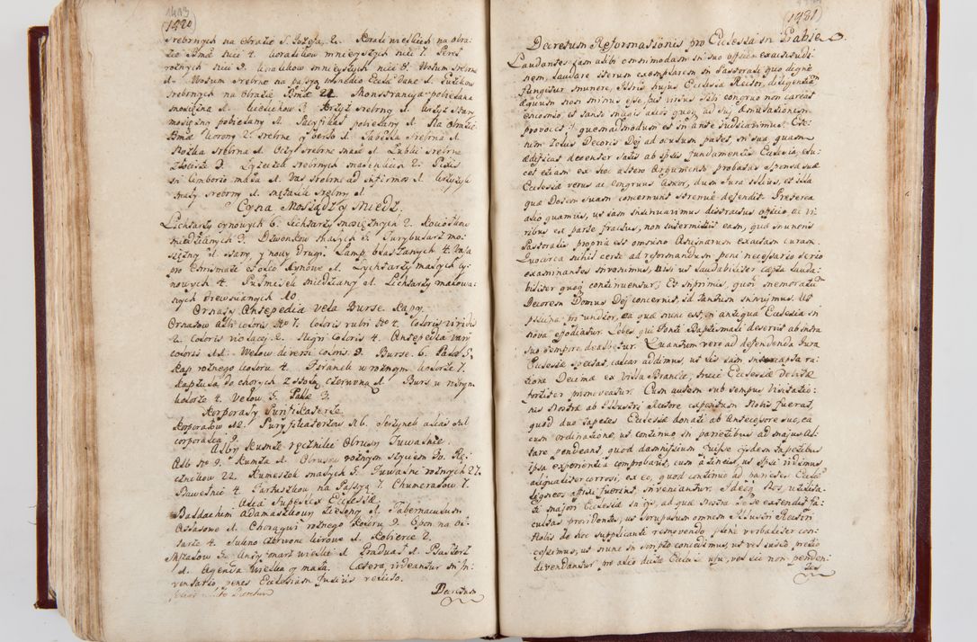 Zdjęcie nr 744 dla obiektu archiwalnego: Visitatio archidiaconatus Cracoviensis (Decanatus: Skalensis - 1727; Vitoviensis - 1727; Prossoviensis - 1728; Novi Montis - 1728; Scawinensis - 1729; Xsiążnensis - 1731; Woynicensis - 1731; Zatoriensis - 1729; Lipnicensis - 1730; Dobczycensis - 1730; Andreoviensis - 1731; Żyvecensis - 1732; Oswiemensis - 1732; Wielicensis - 1741; postea sequntur inventaria ecclesiarum decanatus Dobczycensis, Woynicensis, Andreoviensis) per R.D. Michaelem de Magna Kunice Kunicki, episcopum Arsiacensem, suffraganeum et archidiaconum Cracoviensem annis 1727 - 1741 peracta