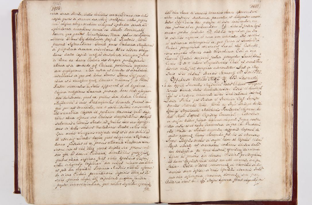 Zdjęcie nr 750 dla obiektu archiwalnego: Visitatio archidiaconatus Cracoviensis (Decanatus: Skalensis - 1727; Vitoviensis - 1727; Prossoviensis - 1728; Novi Montis - 1728; Scawinensis - 1729; Xsiążnensis - 1731; Woynicensis - 1731; Zatoriensis - 1729; Lipnicensis - 1730; Dobczycensis - 1730; Andreoviensis - 1731; Żyvecensis - 1732; Oswiemensis - 1732; Wielicensis - 1741; postea sequntur inventaria ecclesiarum decanatus Dobczycensis, Woynicensis, Andreoviensis) per R.D. Michaelem de Magna Kunice Kunicki, episcopum Arsiacensem, suffraganeum et archidiaconum Cracoviensem annis 1727 - 1741 peracta