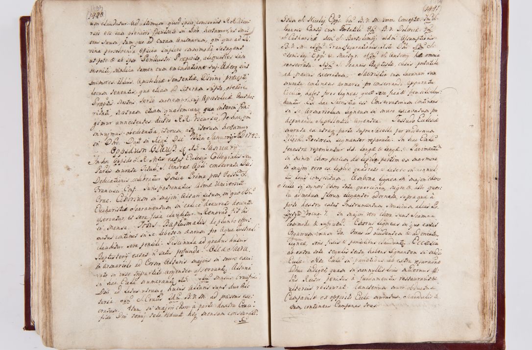 Zdjęcie nr 754 dla obiektu archiwalnego: Visitatio archidiaconatus Cracoviensis (Decanatus: Skalensis - 1727; Vitoviensis - 1727; Prossoviensis - 1728; Novi Montis - 1728; Scawinensis - 1729; Xsiążnensis - 1731; Woynicensis - 1731; Zatoriensis - 1729; Lipnicensis - 1730; Dobczycensis - 1730; Andreoviensis - 1731; Żyvecensis - 1732; Oswiemensis - 1732; Wielicensis - 1741; postea sequntur inventaria ecclesiarum decanatus Dobczycensis, Woynicensis, Andreoviensis) per R.D. Michaelem de Magna Kunice Kunicki, episcopum Arsiacensem, suffraganeum et archidiaconum Cracoviensem annis 1727 - 1741 peracta