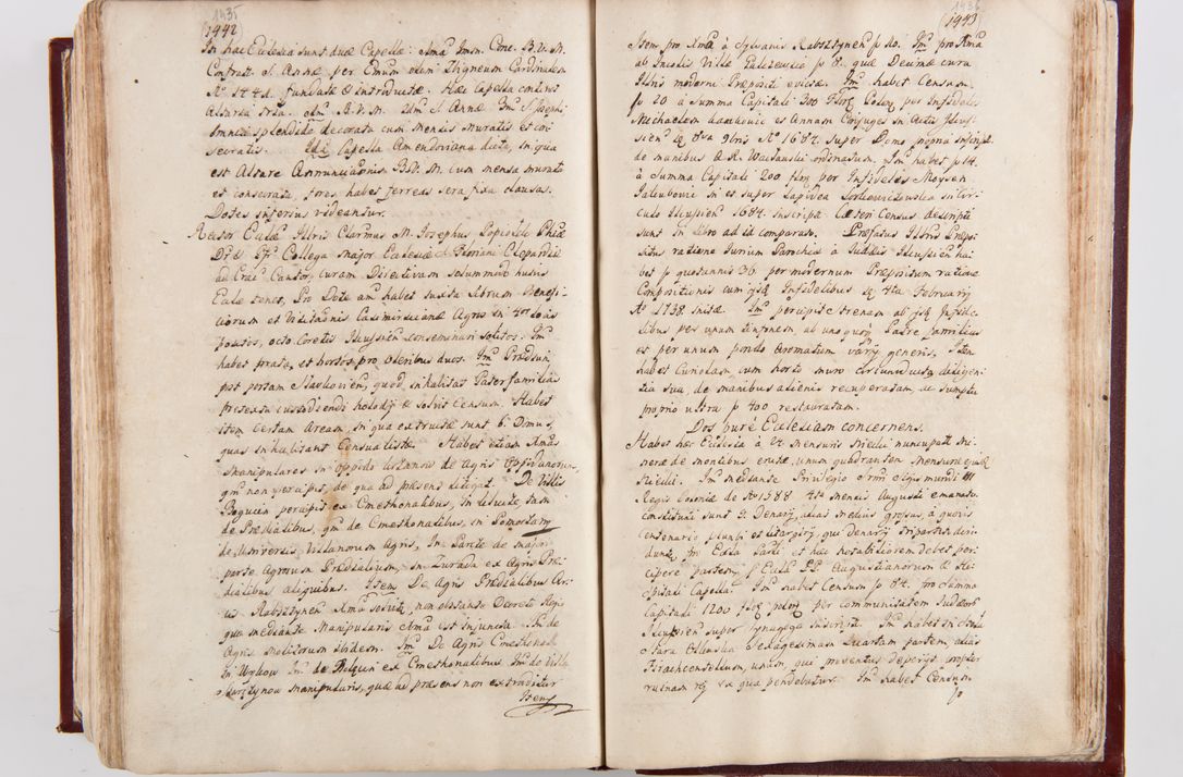 Zdjęcie nr 755 dla obiektu archiwalnego: Visitatio archidiaconatus Cracoviensis (Decanatus: Skalensis - 1727; Vitoviensis - 1727; Prossoviensis - 1728; Novi Montis - 1728; Scawinensis - 1729; Xsiążnensis - 1731; Woynicensis - 1731; Zatoriensis - 1729; Lipnicensis - 1730; Dobczycensis - 1730; Andreoviensis - 1731; Żyvecensis - 1732; Oswiemensis - 1732; Wielicensis - 1741; postea sequntur inventaria ecclesiarum decanatus Dobczycensis, Woynicensis, Andreoviensis) per R.D. Michaelem de Magna Kunice Kunicki, episcopum Arsiacensem, suffraganeum et archidiaconum Cracoviensem annis 1727 - 1741 peracta